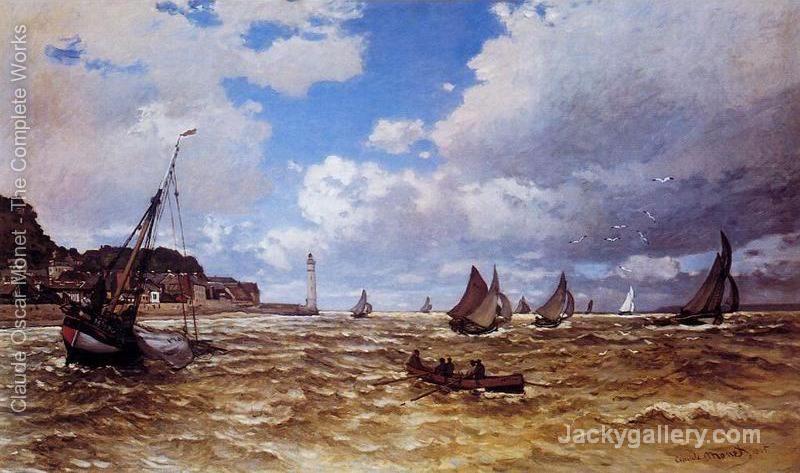 Mouth Of The Seine At Honfleur by Claude Monet paintings reproduction